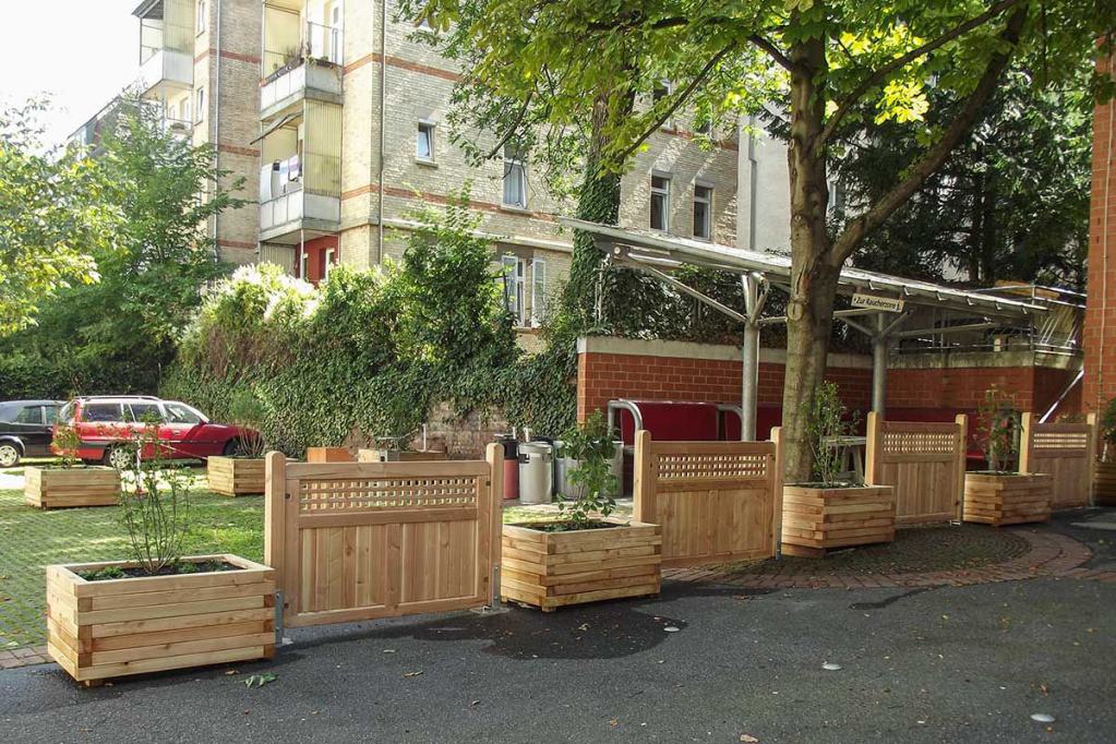 Pflanztrog - Sichtschutzkombination (2)