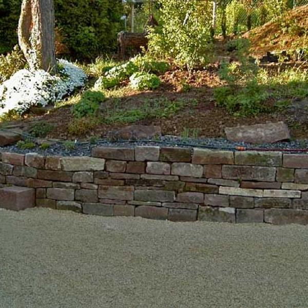 Trockenmauer Materialmix